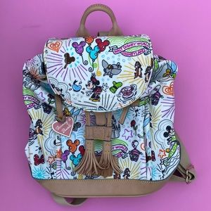 *RARE* Disney Sketch Drawstring Backpack by Dooney & Bourke
